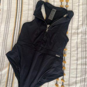Black Zip Gymshark Bathing Suit